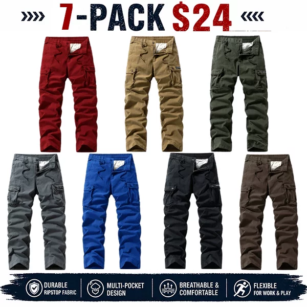 Men's Cotton Cargo Tactical Pants