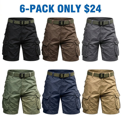 Men's Rugged Multi-Pocket Tactical Cargo Shorts