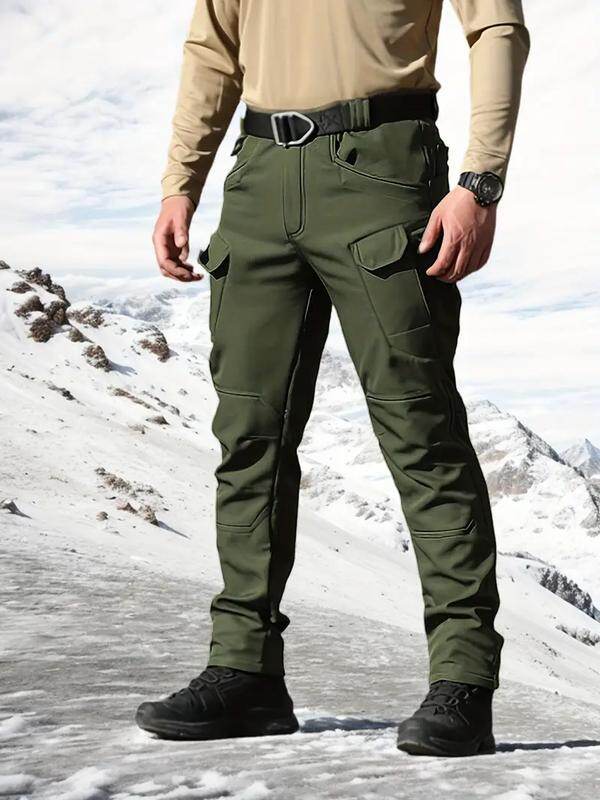Men's Fleece-Lined Outdoor Tactical Work Pants