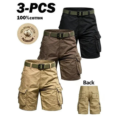 Men's Rugged Multi-Pocket Tactical Cargo Shorts