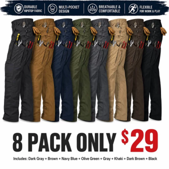 Men's Cargo Pants,Tactical Pants for Men Stretch,Durable Ripstop EDC Work Pants for Hiking